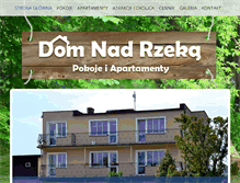 Tablet Screenshot of dom-nad-rzeka.pl